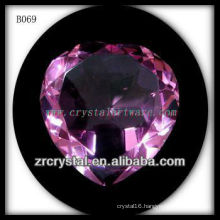 K9 Pink Crystal Heart diamonds